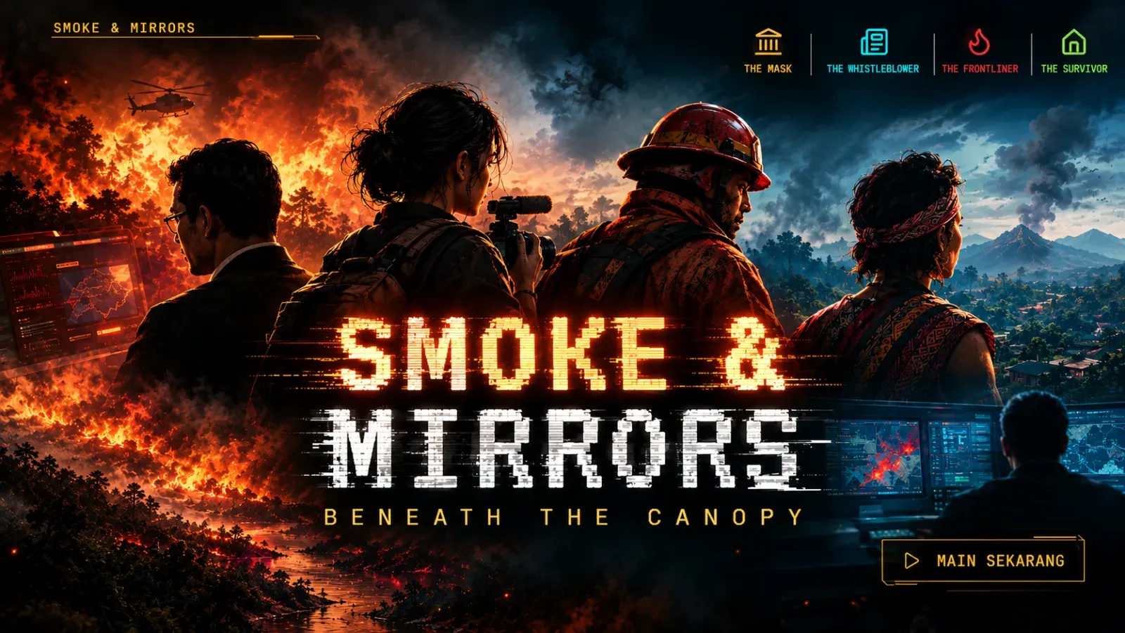 Tampilan proyek SMOKE & MIRRORS : BENEATH THE CANOPY