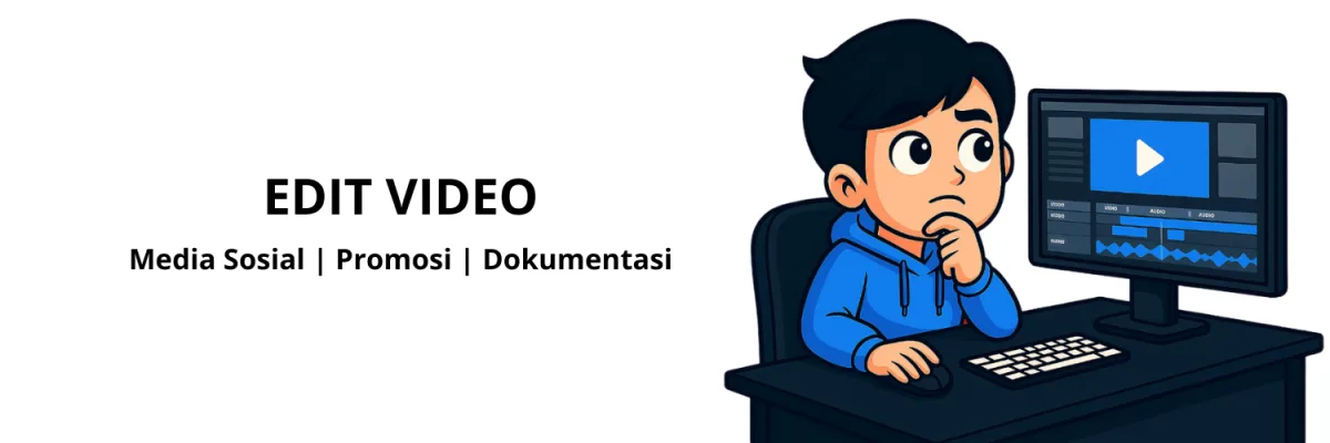 Banner layanan Edit Video Profesional